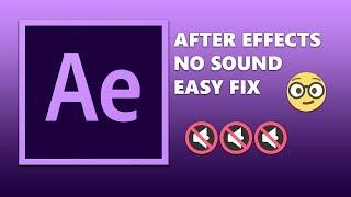 AFTER EFFECTS EASY AUDIO PREVIEW FIX