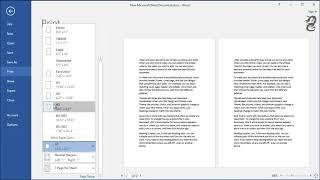 How to print two A5 pages on single A4 page in Word