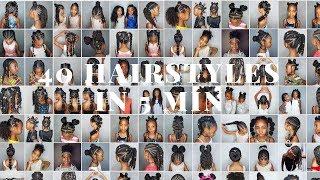 40 hairstyles for Girls in 5 min. ENJOY