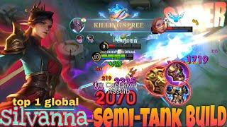 Silvanna Semi-Tank Build | SILVANNA TOP 1 GLOBAL SAVAGE | MOBILE LEGEND Silvanna #mobilelegends