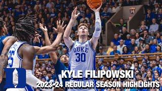 Kyle Filipowski 2023-24 Regular Season Highlights | Duke Center