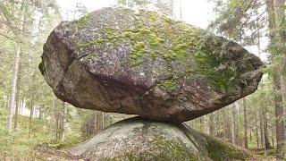 The Large Balancing Rock Of Ruokolahti, Finland (Kummakivi)