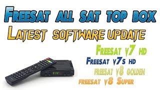 Freesat All  Set top Box Latest software Update