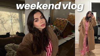 winter weekend vlog: cozy snow days + girls night