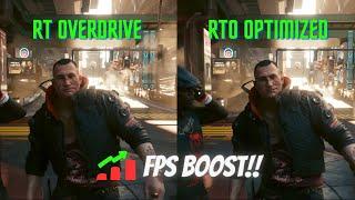 Cyberpunk 2077 RT Overdrive vs RT Overdrive Optimization Mod - RTX 3070