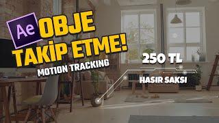 TAKİP EDEN YAZI EFEKTİ | MOTION TRACKING | After Effects Dersleri