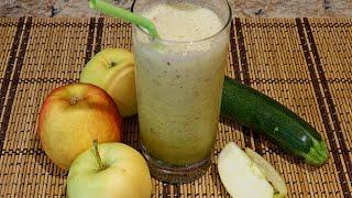 Смузи из кабачка, яблока и персика_Zucchini, apple & peach smoothie