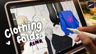 Clothing folds  study with me | ASMR