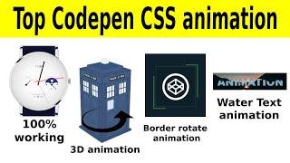 top codepen CSS animation || amazing CSS animation codepen
