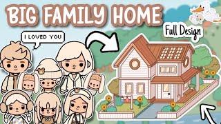 Big Family Home Beige Full Design  Toca Boca House Ideas [House Design] | TocaLifeWorld