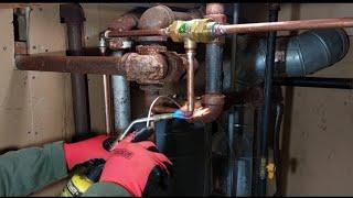 Boiler backflow preventer installed easy  #plumbing #howto