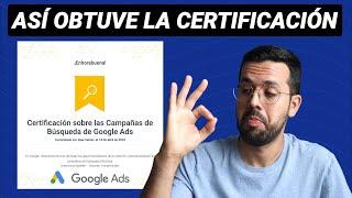 CERTIFICACIÓN de GOOGLE ADS 2024 - Aprende Cómo Certificarte con Google