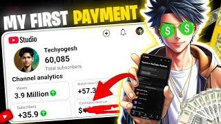 My First YOUTUBE PAYMENT Received  || कभी सोचा नहीं था इतने पैसें मिलेंगे  || YouTube Earnings