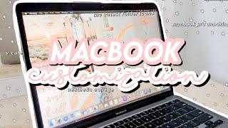 HOW TO CUSTOMIZE YOUR MACBOOK 2020: aesthetic macbook setup/unboxing my new macbook 2020/custom mac