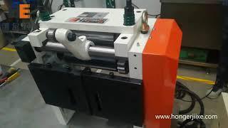 【HongEr】NC servo feeder coil feeding equipment testing video before shipping