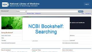 NCBI Bookshelf: Searching