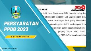 Persyaratan PPDB 2023 SMA/SMK NEGERI