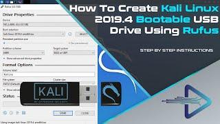 How to Create Kali Linux 2019.4 Bootable/Live USB Flash Drive | TECH DHEE