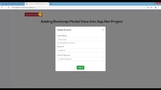 Adding Bootstrap Modal View in Asp.Net Project