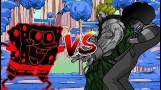 MUGEN Battle 455: ONI-Dark SpongeBob VS Rare Akuma and Dark Donald