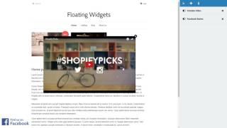 Floating Widgets - Shopify App - Made by Webyze