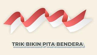 TRIK BIKIN PITA BENDERA DI COREL DRAW