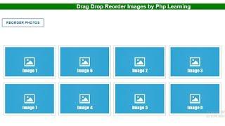 Drag and Drop Reorder images using jquery,Ajax php with mysql || jquery disable button