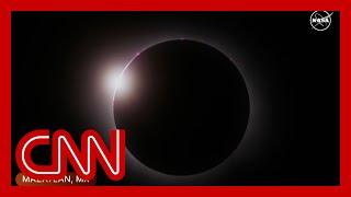 See the initial moment of eclipse totality in North America