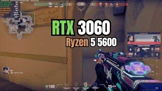 RTX 3060 + Ryzen 5 5600 : Valorant FPS test - Low Settings Benchmark