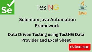 Part 11 || Data Driven Testing Using Excel File || Selenium automation framework
