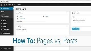 How to Understand Pages vs Posts