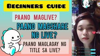 [Bigo Live] Paano maglive sa bigo ? | Beginners Guide