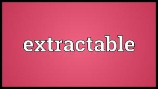 Extractable Meaning