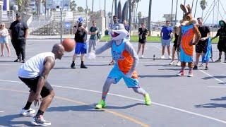 Bugs Bunny COOKING Hoopers 2v2 with Sylvester & Marvin Martian [Space Jam In Real Life 2024 New]