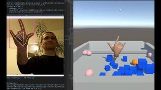 Demo: Python, OpenCV, MediaPipe, Unity Hand-tracking