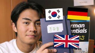 Caraku belajar bahasa asing secara otodidak (Inggris, Korea, Jerman)