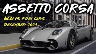 Assetto Corsa - NEW 15 FREE CARS MODS - December 2024  | + Download Links 