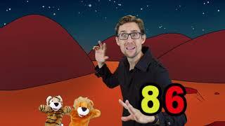 Space adventure - Count by 2's to 100. Learn English with Kris and Larry