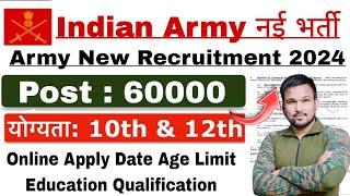 indian Army New Recruitment 2024 | Agniveer New Vacancy 2024 | Agniveer Online Apply Date 2024