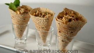 Paneer Stuffed Papad Rolls