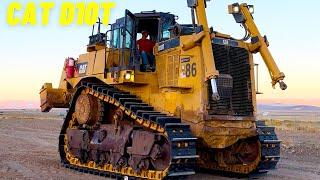 INSTALLING NEW TRACKS ON A D10T DOZER!!!