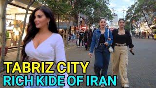 IRAN 2023 | This Is Tabriz | Walk in The Richest neghborhood in Tabriz | Tabriz City