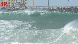 גלי ענק בחוף האסור והמסוכן בישראל !19.1.21 Lost Beach Of Israel