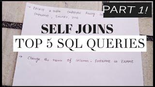 SELF JOINS|PRACTICE SQL QUERIES|