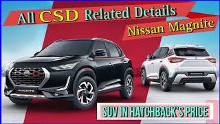 Nissan Magnite || All Details || CSD Price || Discount in CSD || CSD on Road Price || CSD Cars