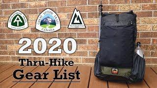 My 2020 Thru-Hike Gear List