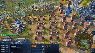 Age Of Empires 4 | Epic Mongol Stand: Massive Defense Strategy Against 3 Civs