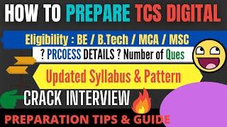 How to Prepare for TCS DIGITAL | Aptitude | Updated Syllabus & Pattern | Interview | Coding Question