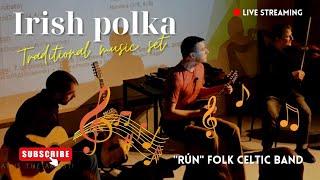 IRISH Polka traditional music DANCE: mandolin, FIDDLE, violin. Folk Celtic band. St. Patrick's Day️