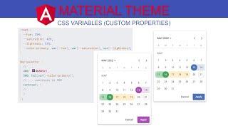 Angular Material Theme with CSS Variables (Custom Properties)
